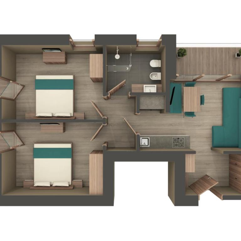 Soleil Alpine Lifestyle Hotel - Appartamento Deluxe con 2 Camere da Letto - Dependance - 1