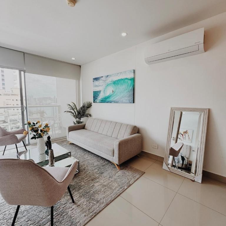 Apartamento con hermosa vista en Bocagrande - One-Bedroom Apartment - 7