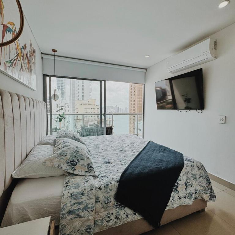 Apartamento con hermosa vista en Bocagrande - One-Bedroom Apartment - 8