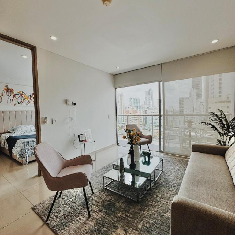 Apartamento con hermosa vista en Bocagrande - One-Bedroom Apartment - 18