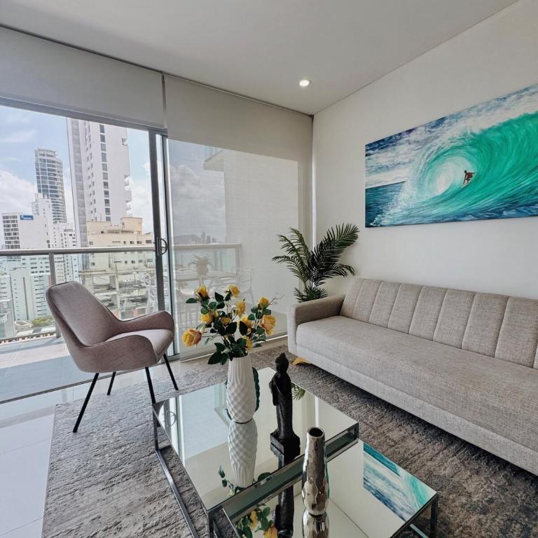Apartamento con hermosa vista en Bocagrande - One-Bedroom Apartment - 19