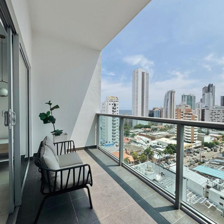 Apartamento con hermosa vista en Bocagrande - One-Bedroom Apartment - 2