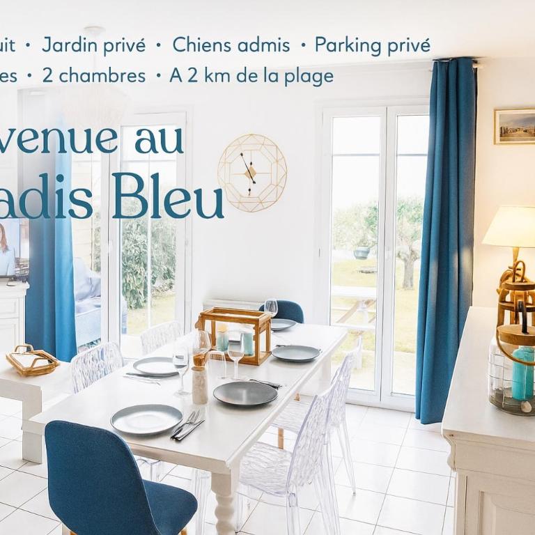 Au paradis bleu maison 6 couchages ok chiens jardin - Maison 3 Chambres - 1