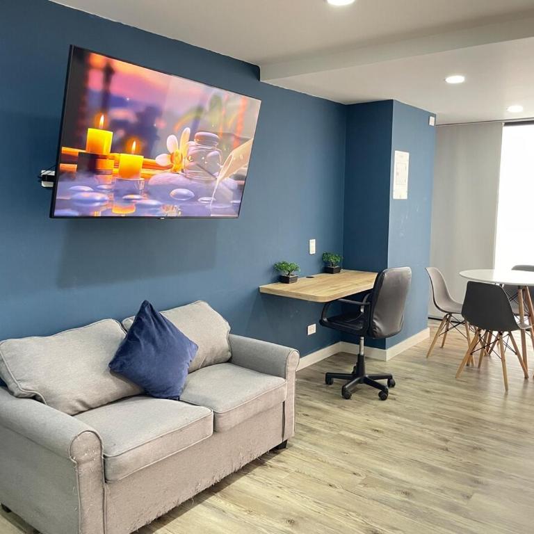 Laureles Loft con terraza privada cerca Parques Del Río - One-Bedroom Apartment - 2