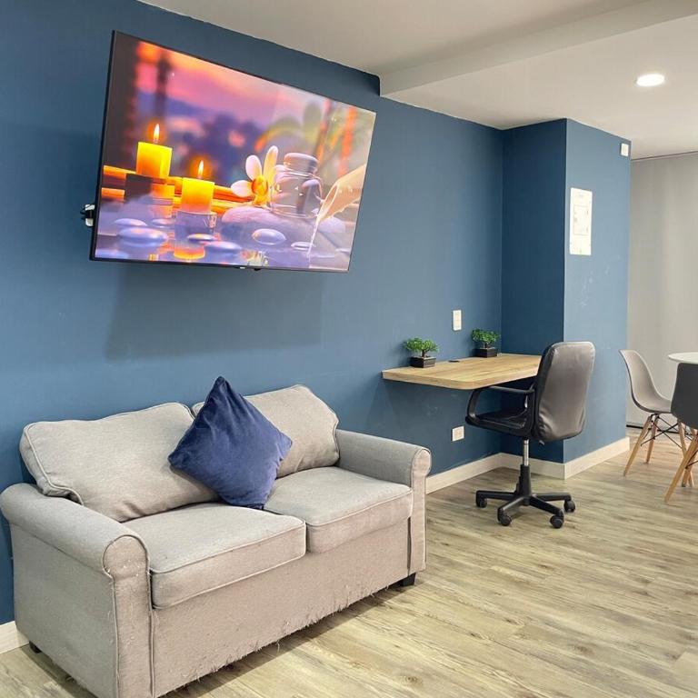 Laureles Loft con terraza privada cerca Parques Del Río - One-Bedroom Apartment - 6