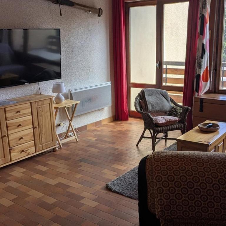 Charmant T2 5 pers, Sud, balcon, TV, lave-linge, garage optionnel, calme à Orcières - FR-1-262-187 - Appartement - 1