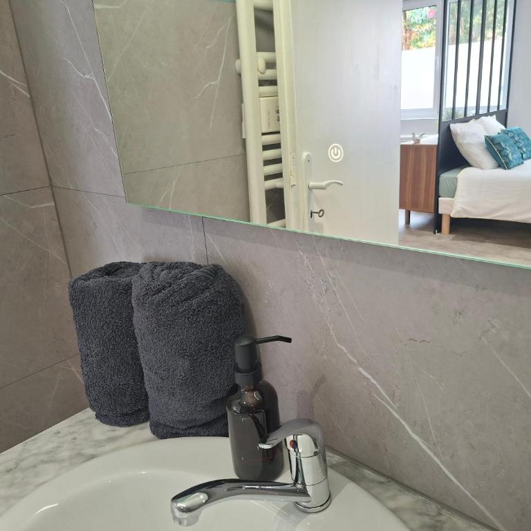 Au Petit Palois - Parking Privé - 5min Centre ville - 2personnes - Appartement 1 Chambre - 23