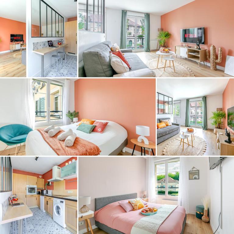 Le Chaleureux - 5' Disney - 3' Val d'Europe - Parking Free - Appartamento con 2 Camere da Letto - 2