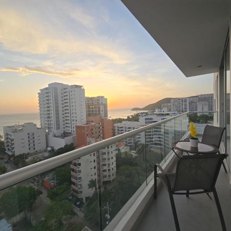 Edificio Caribe Palma, Cabo Tortuga, Santa Marta - Apartamento de 1 dormitorio con balcón y vistas al mar - 9