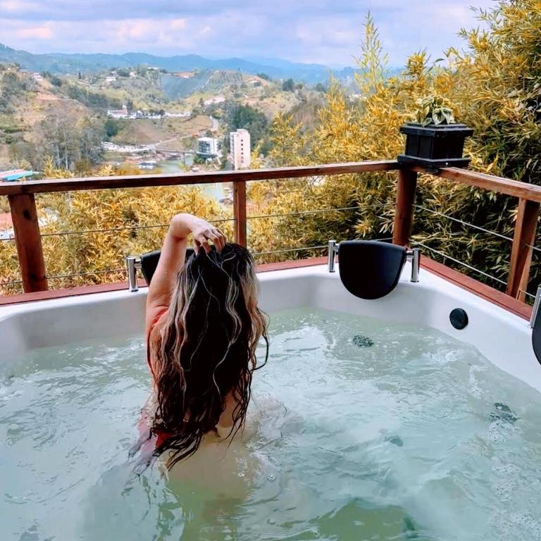 Cabaña con jacuzzi y vista al embalse - Ocasia - One-Bedroom Apartment - 8