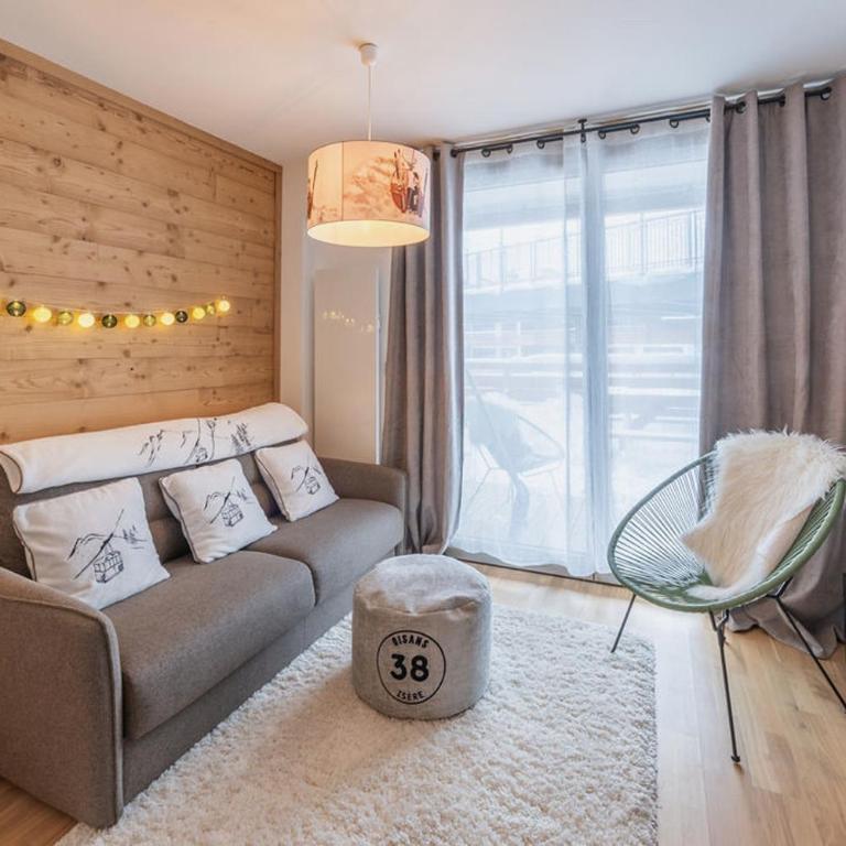 Alpe d'Huez Houses - Chez J et J - Quartz - 1 chambre ski au pied via Alpe Express - Apartment mit 1 Schlafzimmer und Balkon - 18