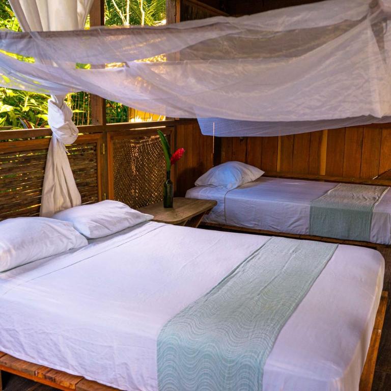 Ecohotel Luzul - Habitación Doble Estándar con vistas al mar - 2 camas - 13
