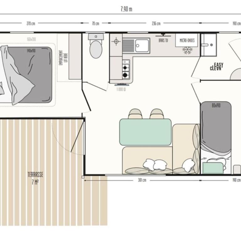 Tiny Haus am Wallersee - Haus mit 2 Schlafzimmern - 36