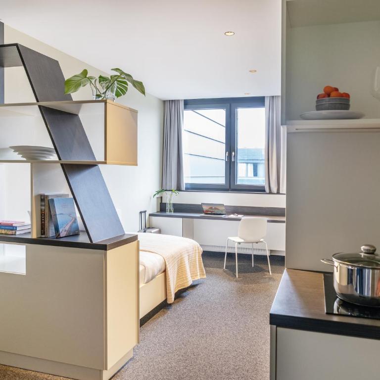 Numa Munich Viktoria - Mittleres Studio mit Küchenzeile und Einzelbett - 9
