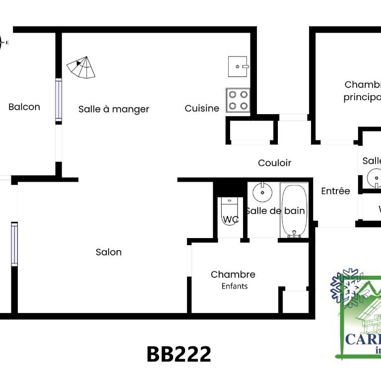 BB222 - Appartement 6 pers pied de pistes - Appartement 3 Chambres avec Vue sur la Montagne - 15