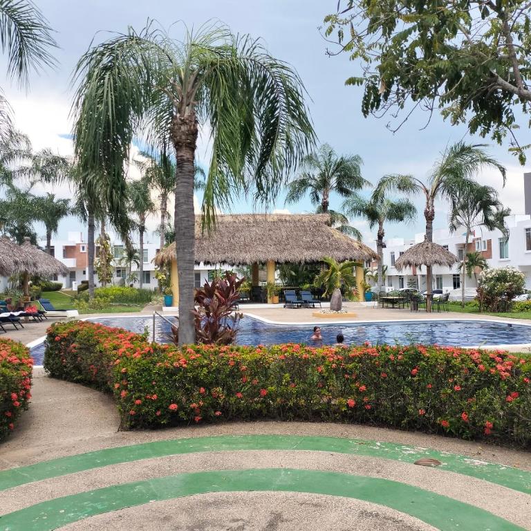 Coral House on the Coast with Pool - Three-Bedroom House - 1