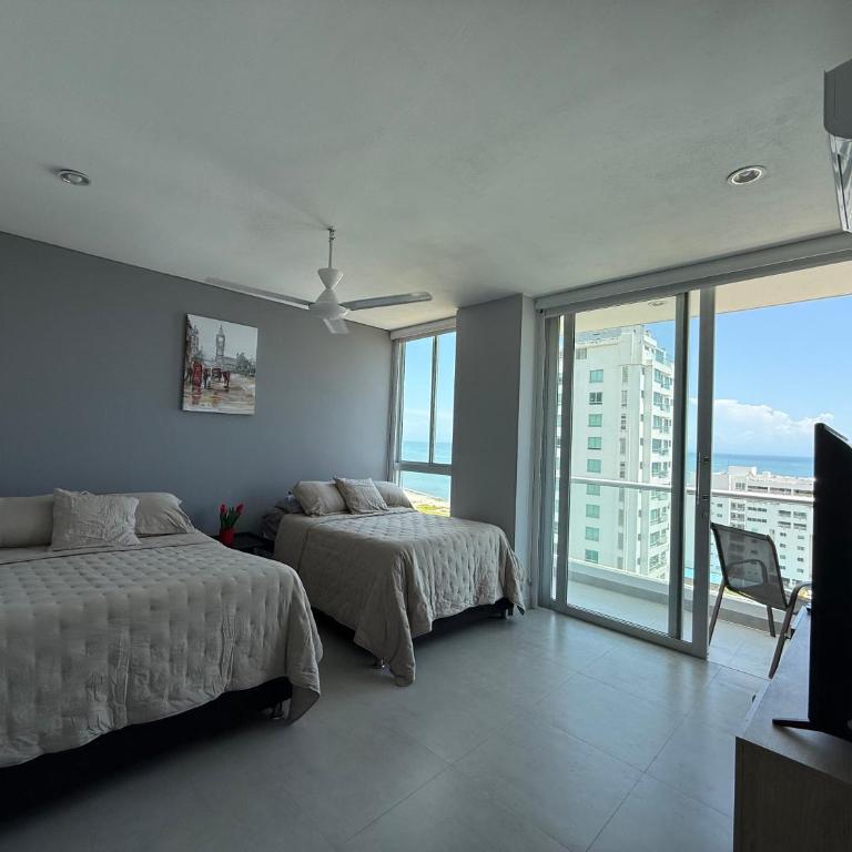 Edificio Caribe Palma, Cabo Tortuga, Santa Marta - Apartamento de 1 dormitorio con balcón y vistas al mar - 15