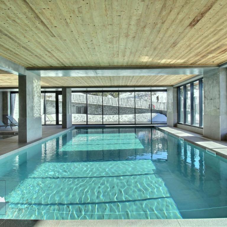 ARC 1600, Résidence Premium LE RIDGE, Appartement 12 personnes Duplex Vue Montagne - Ski aux pieds - Sauna, Hammam, Piscine intérieure chauffée, Salle de sport & fitness - Premium Apartment mit 5 Schlafzimmern - 33