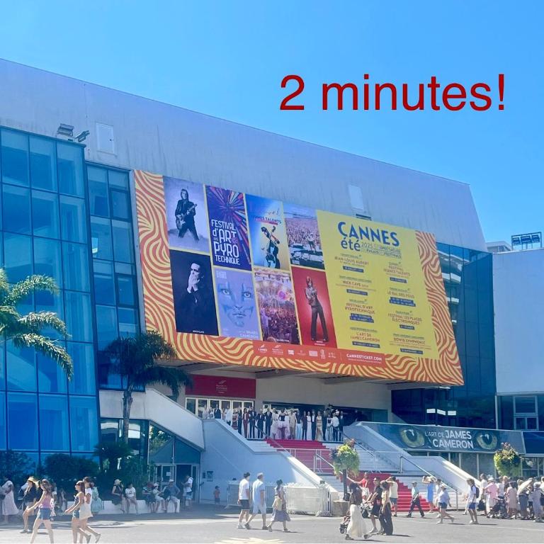 3P Cannes Centre 2min Palais des Festivals,Rue du Antibe location - Apartment mit 2 Schlafzimmern - 16