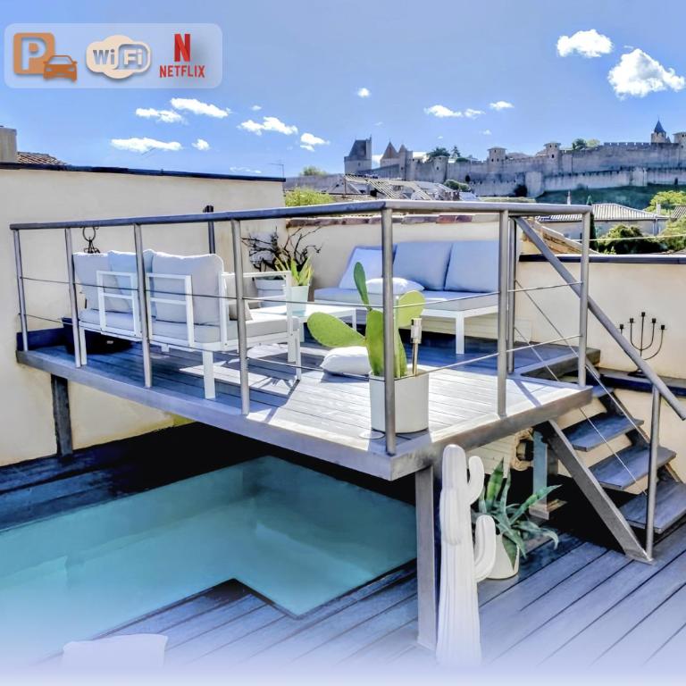 La Maison Blanche 5*, Piscine & vue Cité Médiévale - Villa de 3 dormitorios - 1