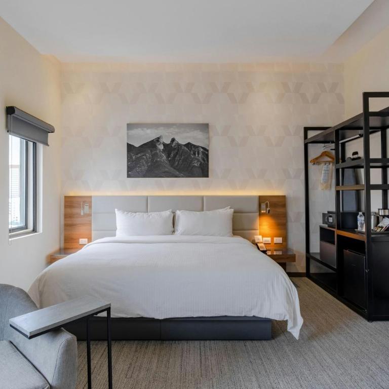 SJ Grand Hotel Monterrey - Suite con cama extragrande, sofá cama y vistas a la ciudad - 1
