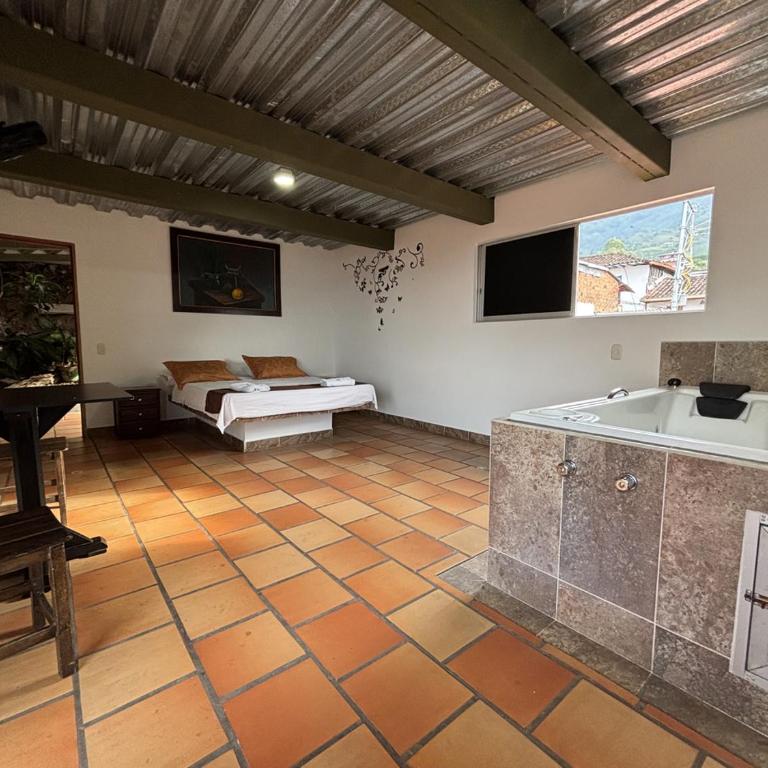 Hotel Balcon Tamesino - Estudio con bañera de hidromasaje - 5