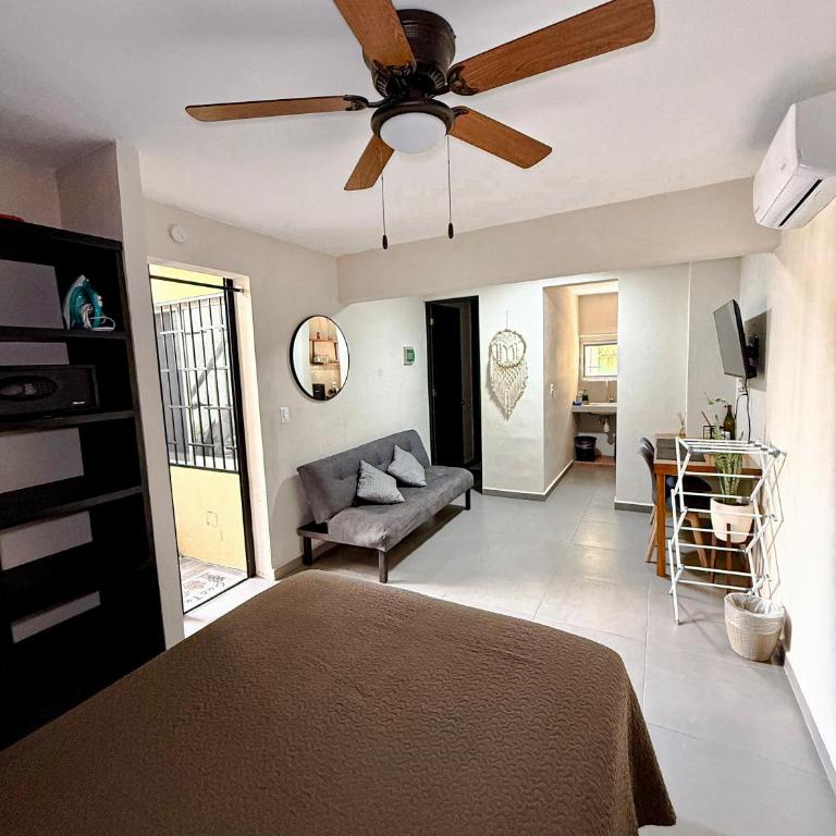 Peach35L Céntrico studio super ubicado y tranquilo - One-Bedroom Apartment - 8