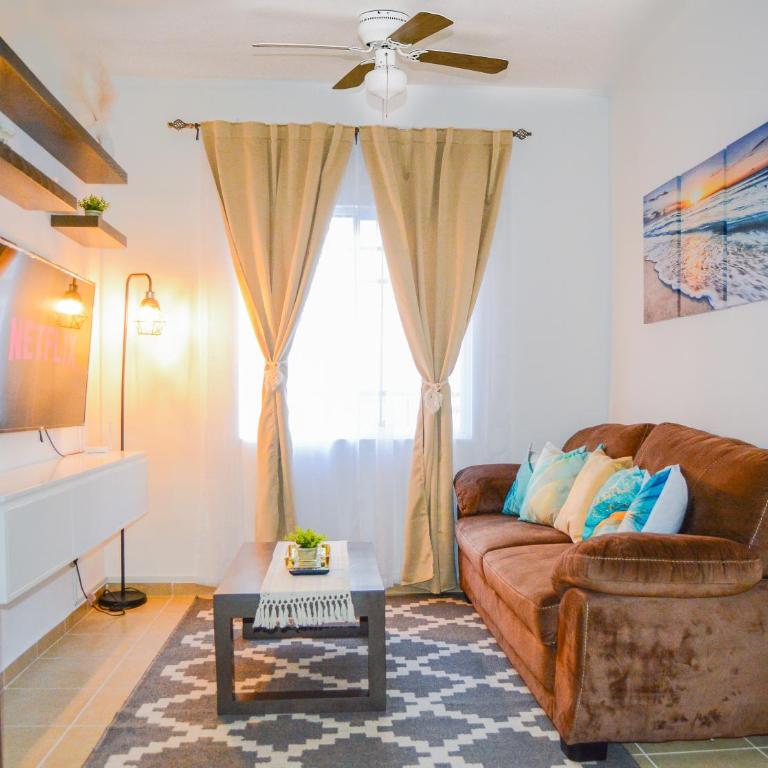 Depa familiar para 6 personas con alberca & cerca del Tren Maya & playa - Apartamento de 2 dormitorios - 4