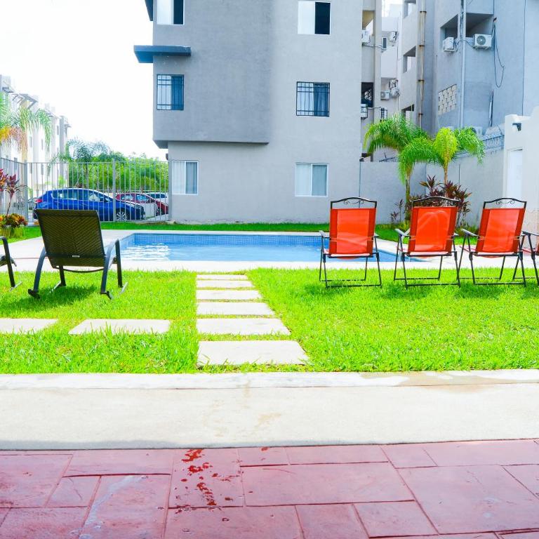 Depa familiar para 6 personas con alberca & cerca del Tren Maya & playa - Apartamento de 2 dormitorios - 19