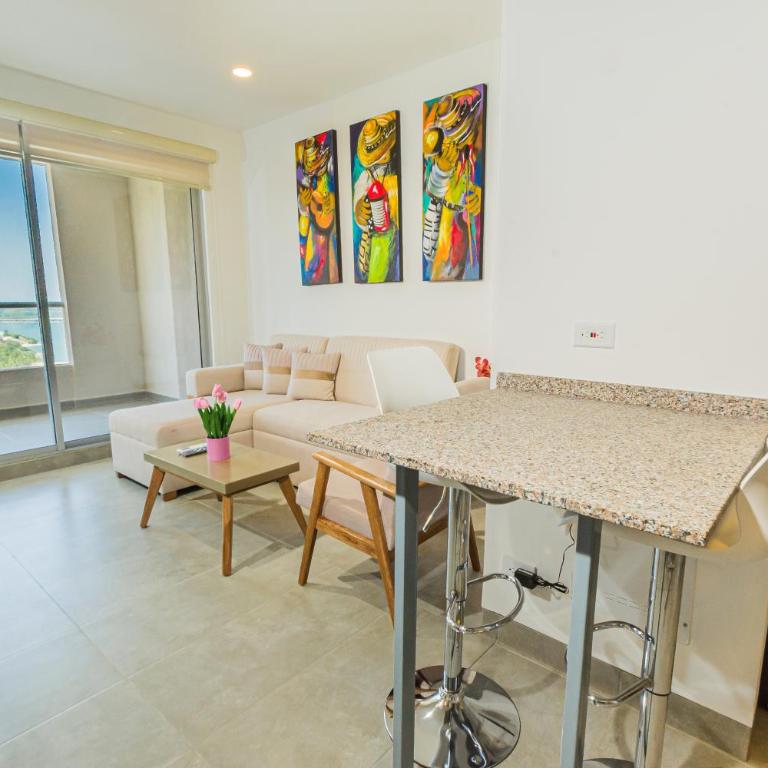 New luxury oceanfront apartment in the Colombian Caribbean, Floor 21 Santa Marta - Two-Bedroom Apartment - 28
