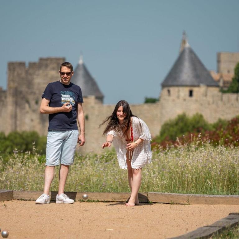 L'écrin de la Cité, Grand Panorama, vue unique sur les remparts de Carcassonne - Villa mit privatem Pool - 5