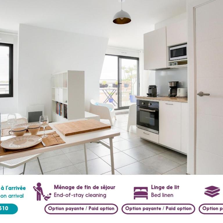 Studio pour 2 avec balcon - 700 m de la plage - Estudio - 3