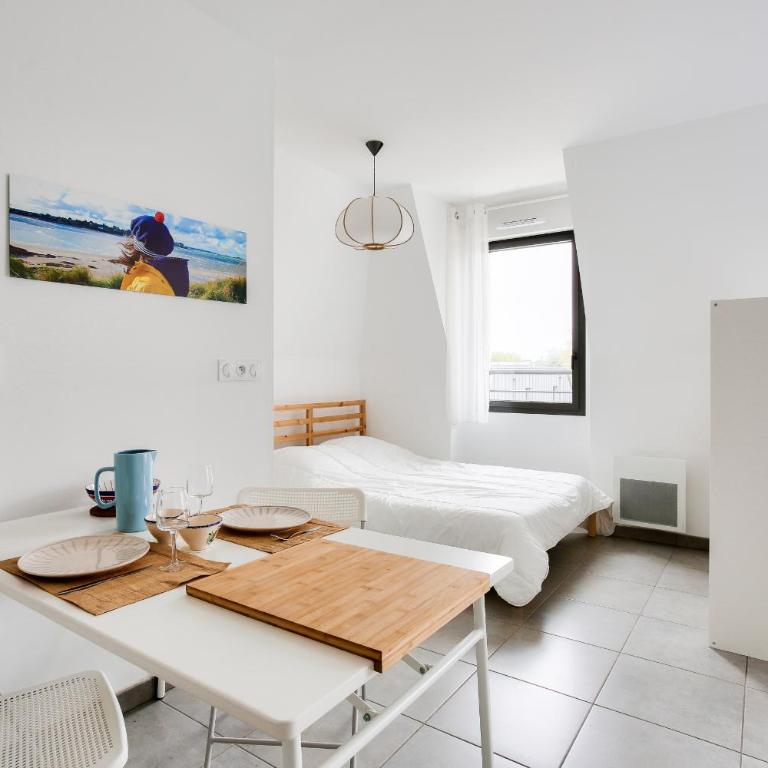 Studio pour 2 avec balcon - 700 m de la plage - Estudio - 8