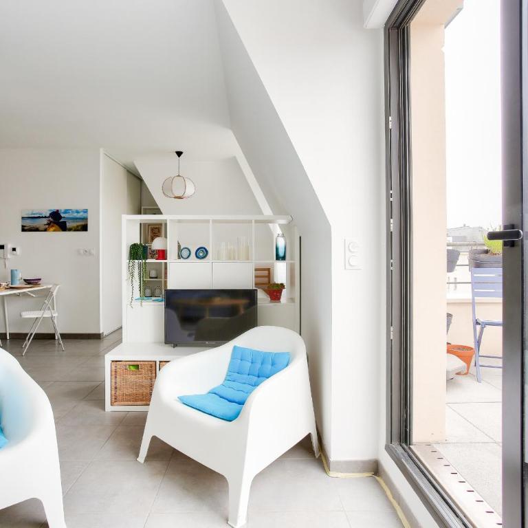 Studio pour 2 avec balcon - 700 m de la plage - Estudio - 9