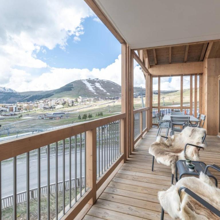 Alpe d'Huez Houses - Cassini- Bel appartement avec vue Ski In-Ski Out pour 6 - Appartement 3 Chambres avec Vue sur la Montagne - 7