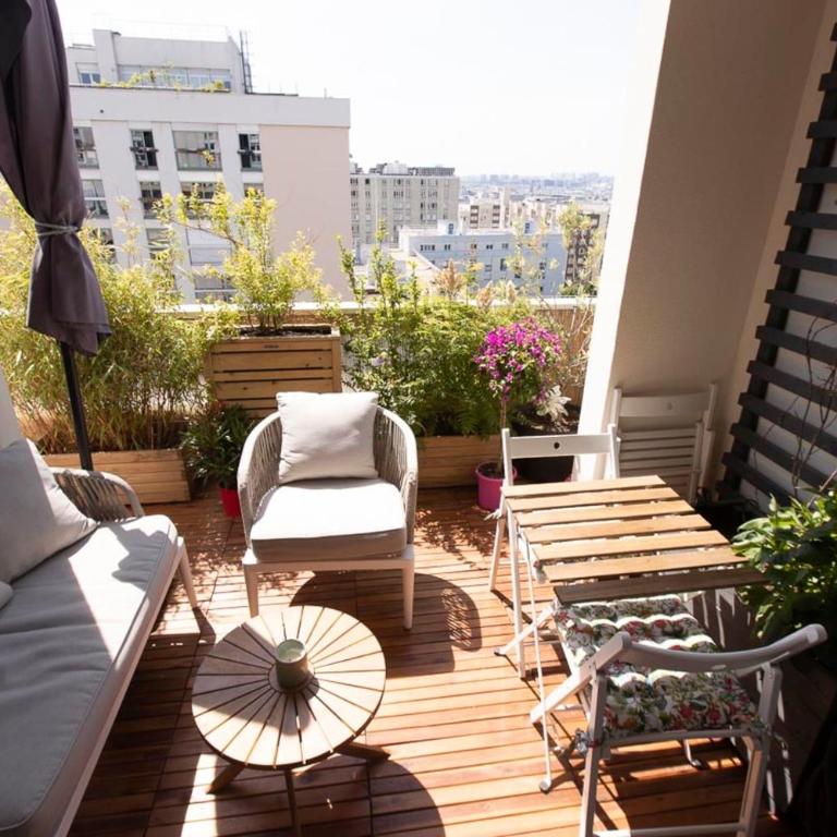 Apartment with terrace and view of Paris - Appartement - 7