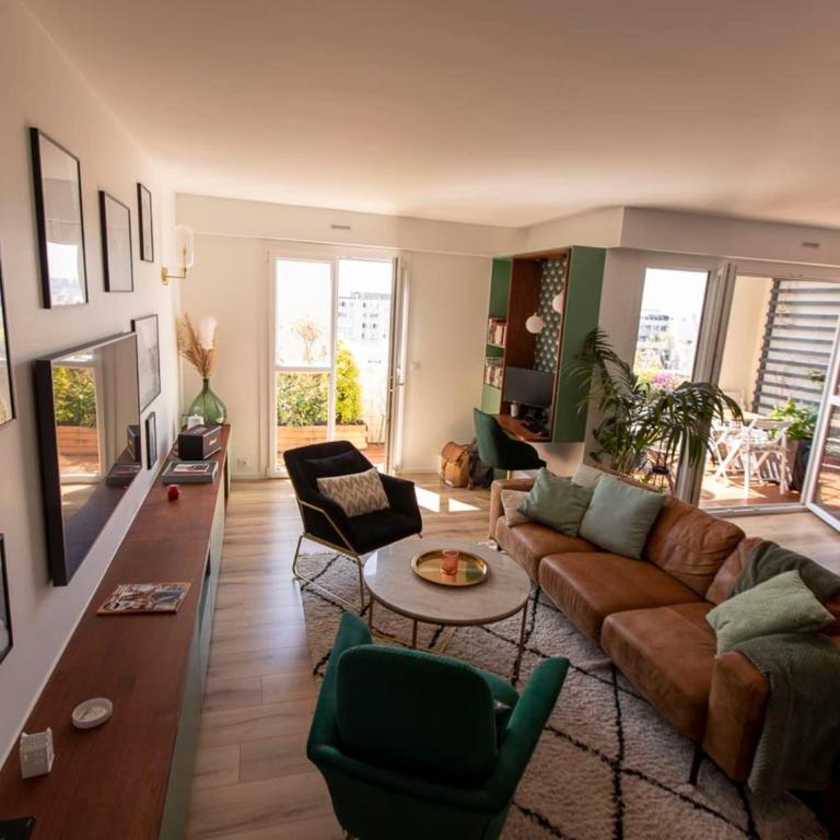 Apartment with terrace and view of Paris - Appartement - 13