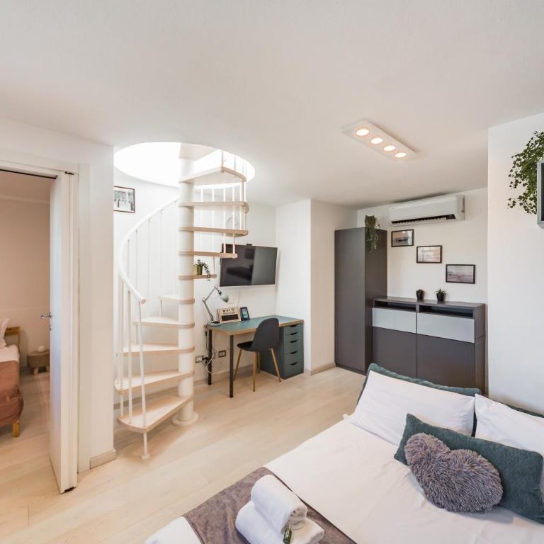 Navigli Suite Panoramica Terrazzo Free Parking AC Wifi - Appartamento con 1 Camera da Letto - 8