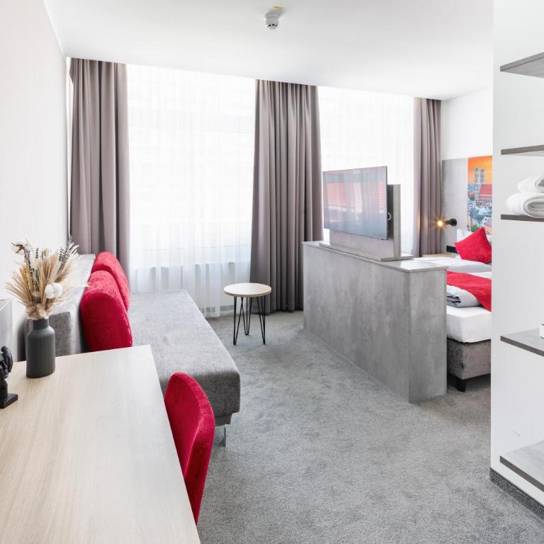 Rimedya Hotel - an der Messe München - Chambre Familiale Adaptée aux Personnes à Mobilité Réduite - 3