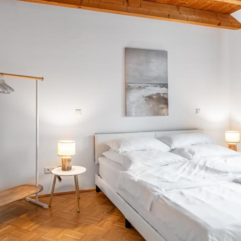 Alpena Homes, Zentrum, Domblick, Küche - Apartment mit 1 Schlafzimmer - 8