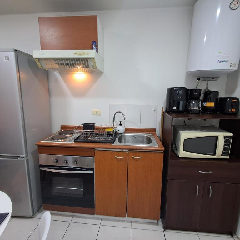Departamento tipo estudio, cercano al Movistar Arenas y Teatro Caupolican - Apartamento de 1 dormitorio - 2