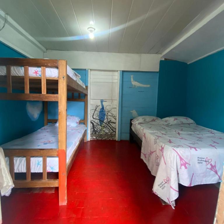 Wira Pora Hostal - Habitación compartida femenina de 4 camas - 1