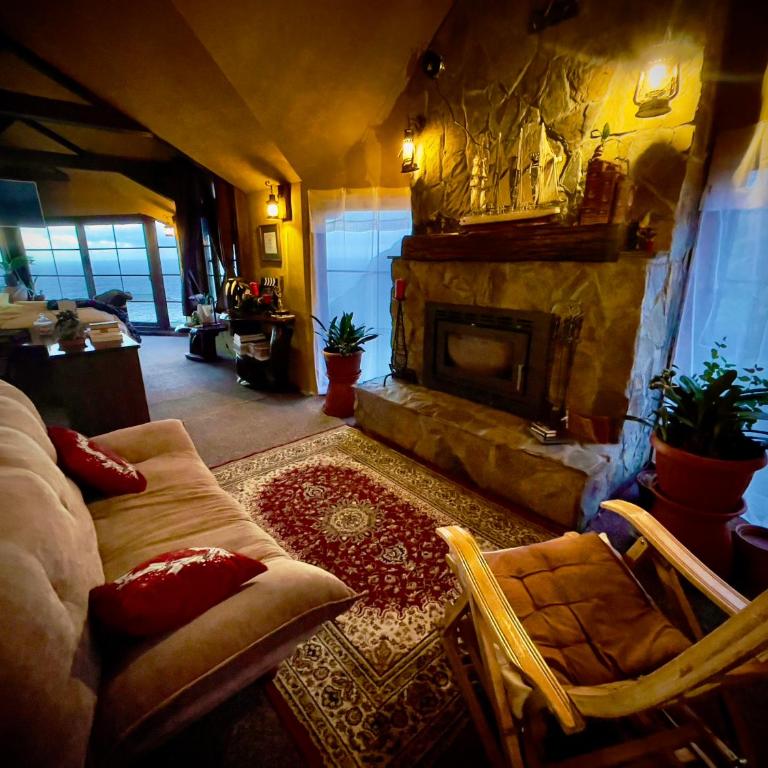 Loft in Patagonia Chiloe Island, Duhatao - Pumillahue - Habitación Doble Deluxe con vistas al mar - 4