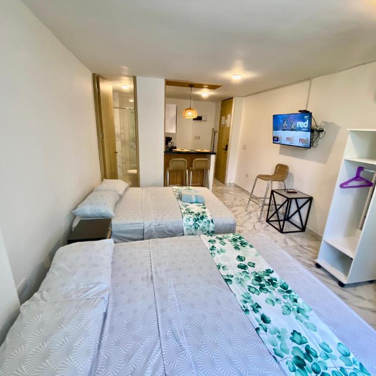 Apartamentos Rodadero 402A Santorini - Studio with Garden View - 12