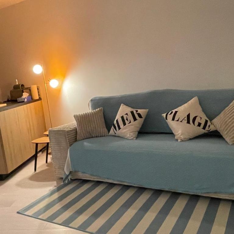Première ligne - Vue mer exceptionnelle - Accès direct plage - Grand balcon - Parking privatif clos - Tout à pieds - Appartamento con 1 Camera da Letto e Vista Oceano - 5