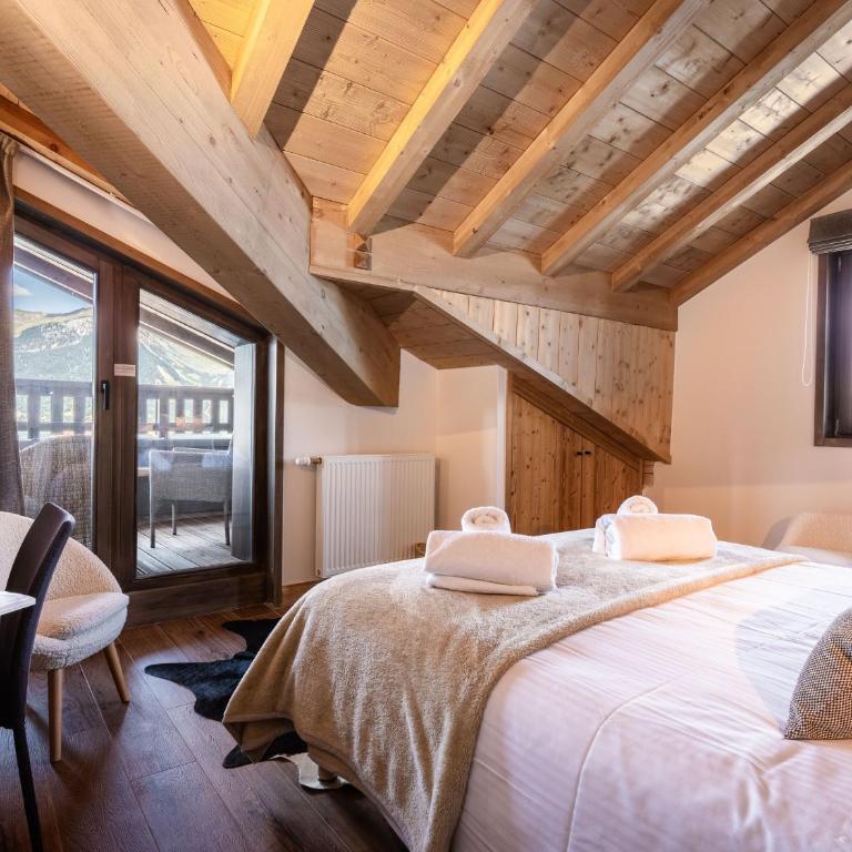 Superbe T4 à Plagne Montalbert avec Cheminée, WIFI, Parking & Terrasse - FR-1-755-28 - Apartment - 12