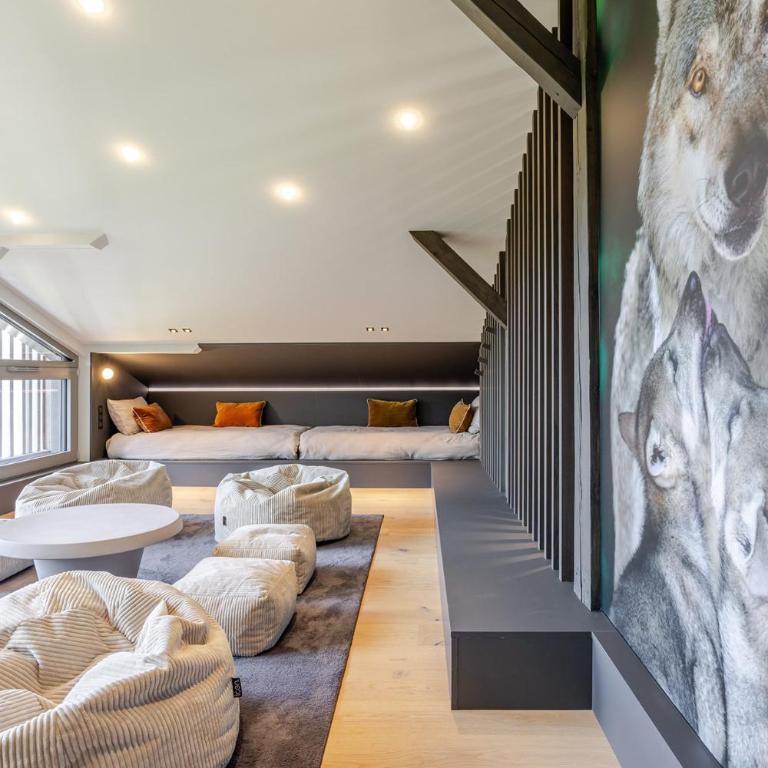 La Loge aux Loups, à 100 m du lac, piscine intérieure, sauna, cheminée, local skis vélos - Villa avec Piscine Privée - 16