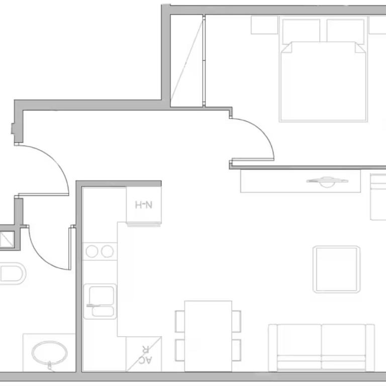 Balcón, WiFi y aire acondicionado en Plaza Cataluña - One-Bedroom Apartment - 17