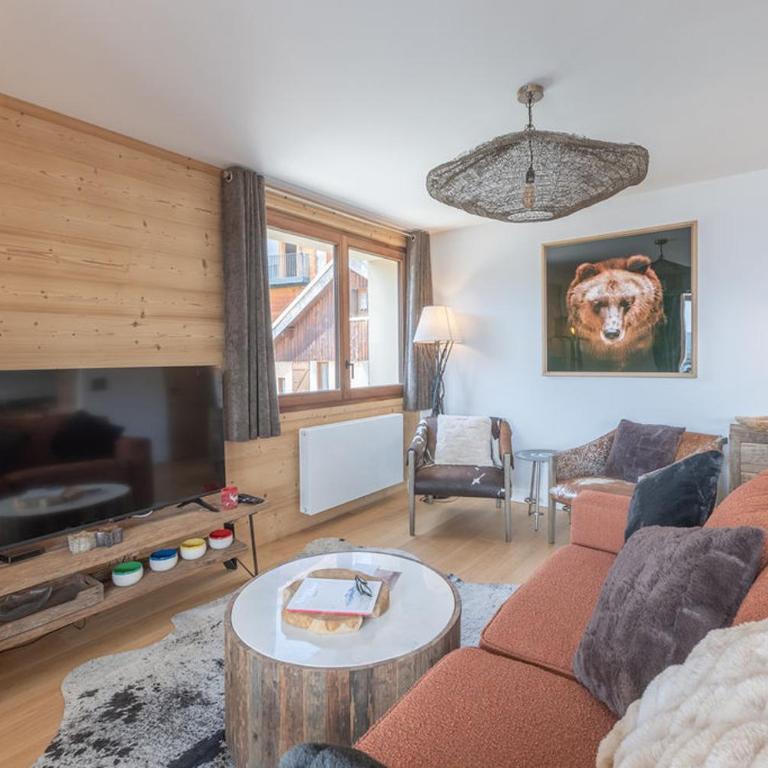 Alpe d'Huez Houses - Chez Cathy - Fermes de l'Alpe - Fabuleux 2 chambres neuf pour 6 personnes - Apartamento con vistas a las montañas - 1