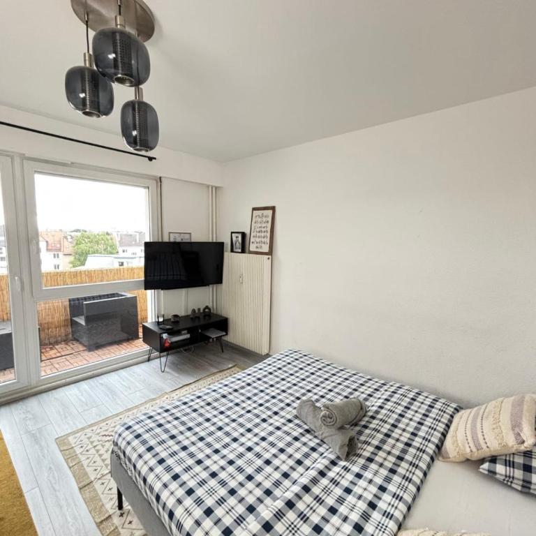 Soh Rent Appartement cozy Strasbourg Wifi Terrasse St Aloise - Double Room - 1